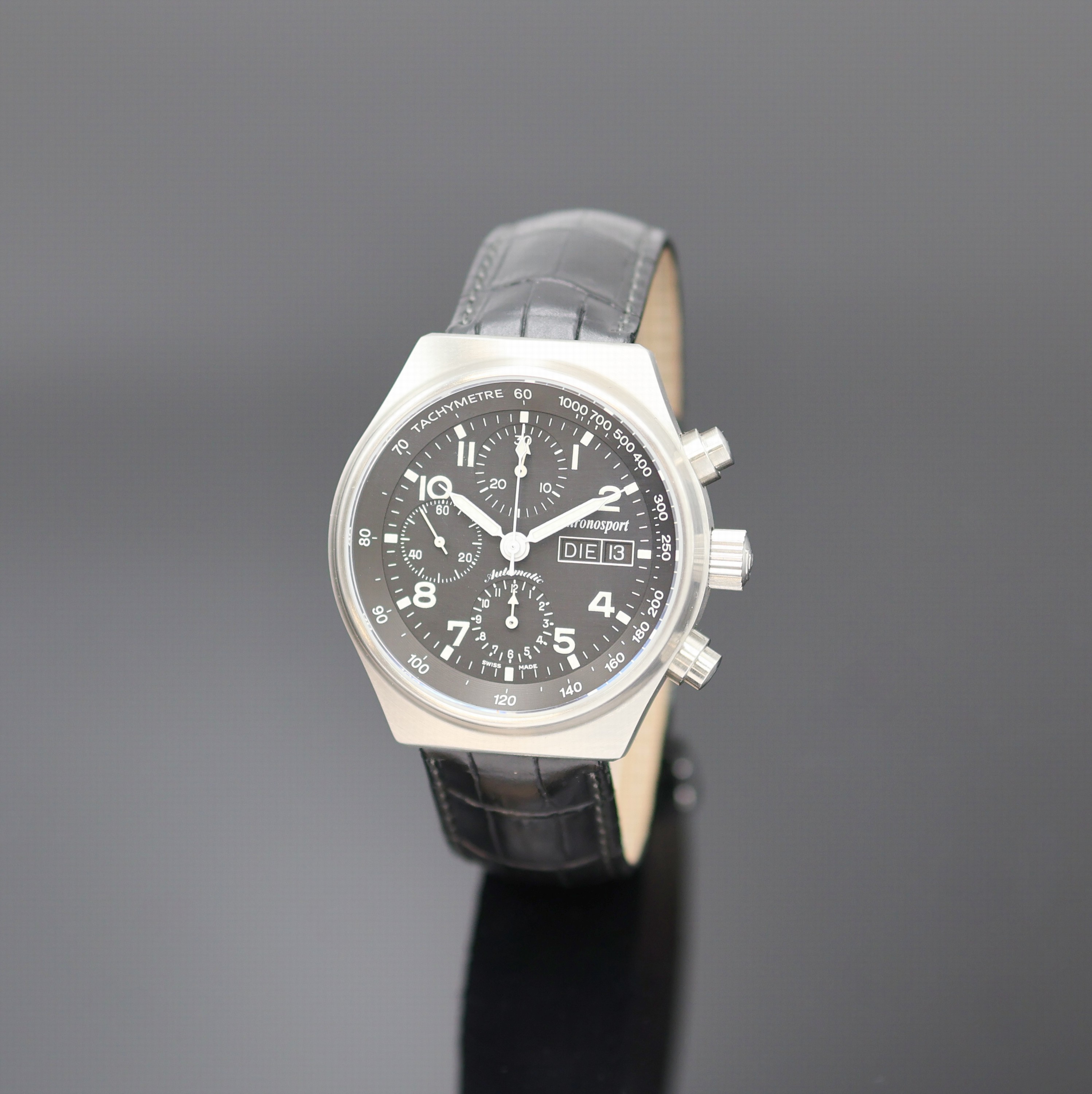 Image 26984313 - CHRONOSPORT Herrenchronograph in Stahl, Schweiz um 2005, Automatik, beids. vergl. Geh. ...