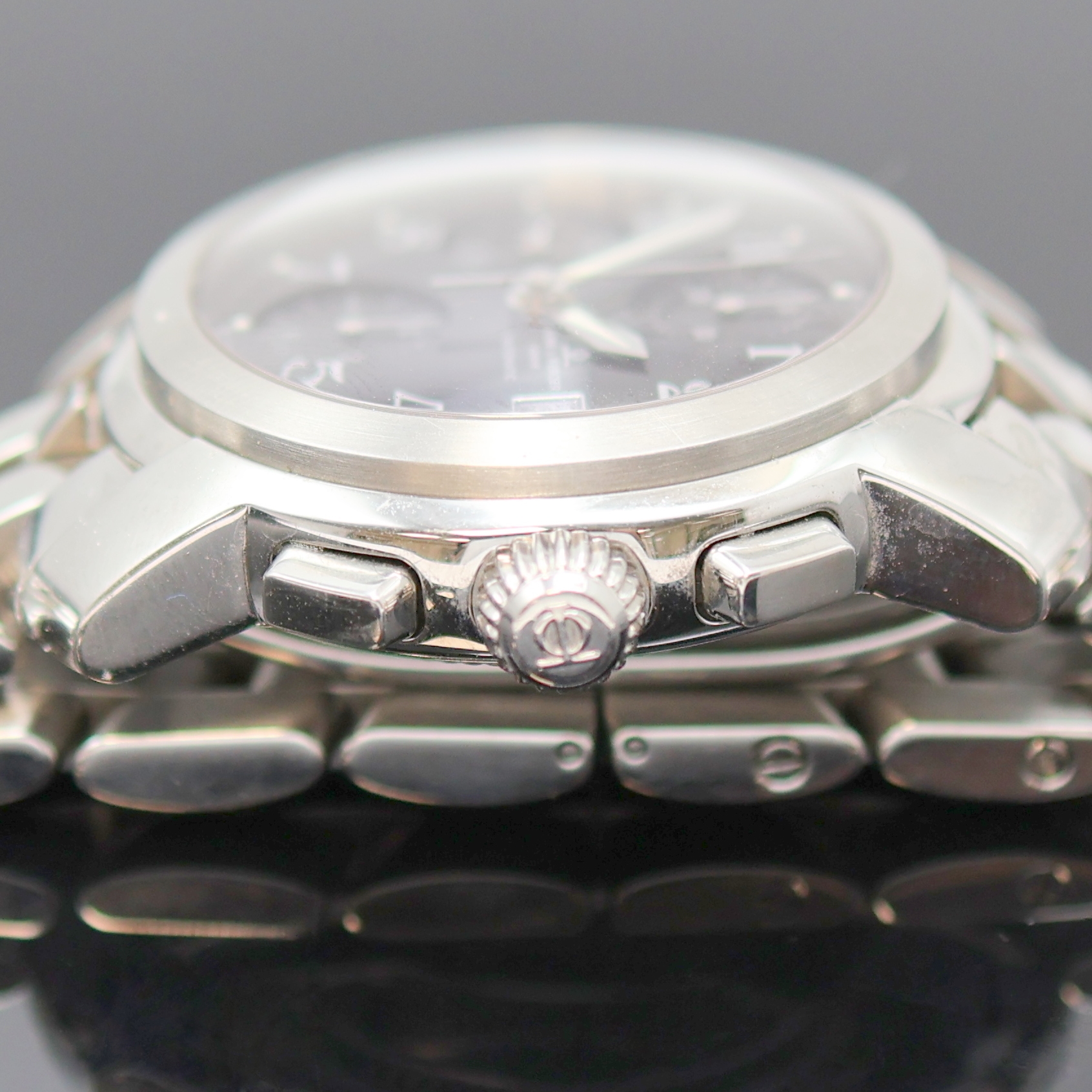 Detail c: BAUME & MERCIER Capeland Herrenchronograph in Stahl Referenz MV045216, Schweiz um 2000, Automatik, Boden u. Krone verschr., orig. Gliederband m. ...