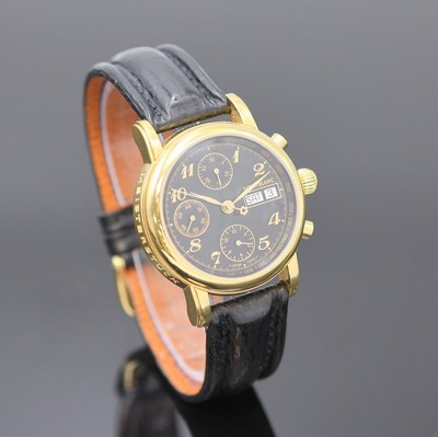 26984303b - MONTBLANC Meisterstück vergoldeter Armbandchronograph, Schweiz um 1995, Automatik, ...