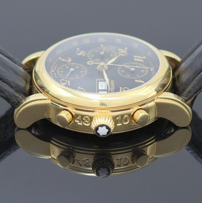 26984303d - MONTBLANC Meisterstück vergoldeter Armbandchronograph, Schweiz um 1995, Automatik, ...