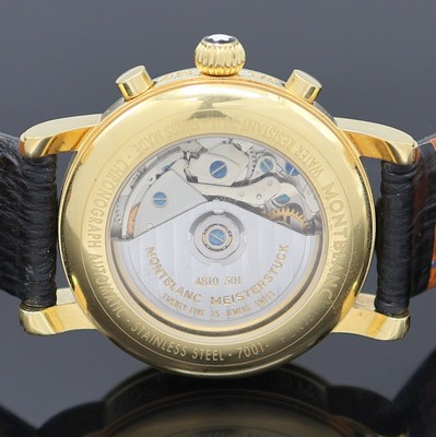 26984303e - MONTBLANC Meisterstück vergoldeter Armbandchronograph, Schweiz um 1995, Automatik, ...
