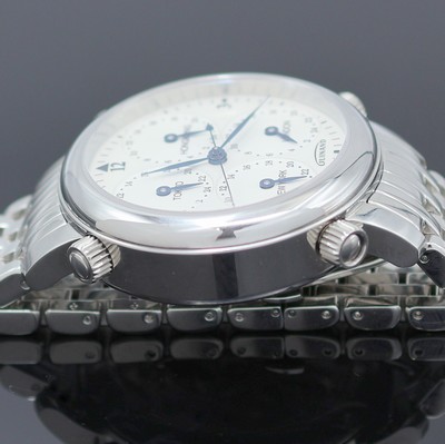 26984309e - GUINAND Weltzeituhr mit 5 Zeitzonen Referenz WZU-5, Schweiz um 2005, Handaufzug, ...