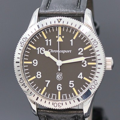 26984310a - CHRONOSPORT Herrenarmbanduhr Referenz C031-HS, Schweiz um 2005, Handaufzug, beids. ...