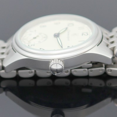 26984311d - CHRONOSPORT Herrenarmbanduhr in Stahl, Schweiz um 2005, Handaufzug, Boden verschr., ...