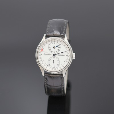 Image CHRONOSPORT Regulateur Armbanduhr in Stahl Referenz 7040, Schweiz um 2005, Handaufzug, ...