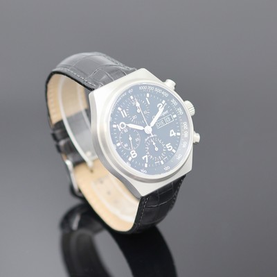26984313b - CHRONOSPORT Herrenchronograph in Stahl, Schweiz um 2005, Automatik, beids. vergl. Geh. ...