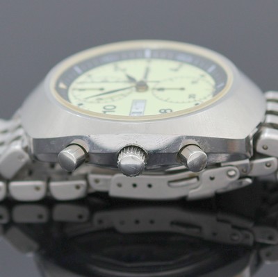 26984314d - CHRONOSPORT Armbandchronograph in Stahl, Schweiz um 2004, Automatik, Boden u. Krone ...