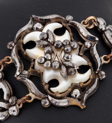 26984435a - Armband mit Berliner Eisen, Marriage um 1900, in Teilen aus facett. und pol. Berliner ...