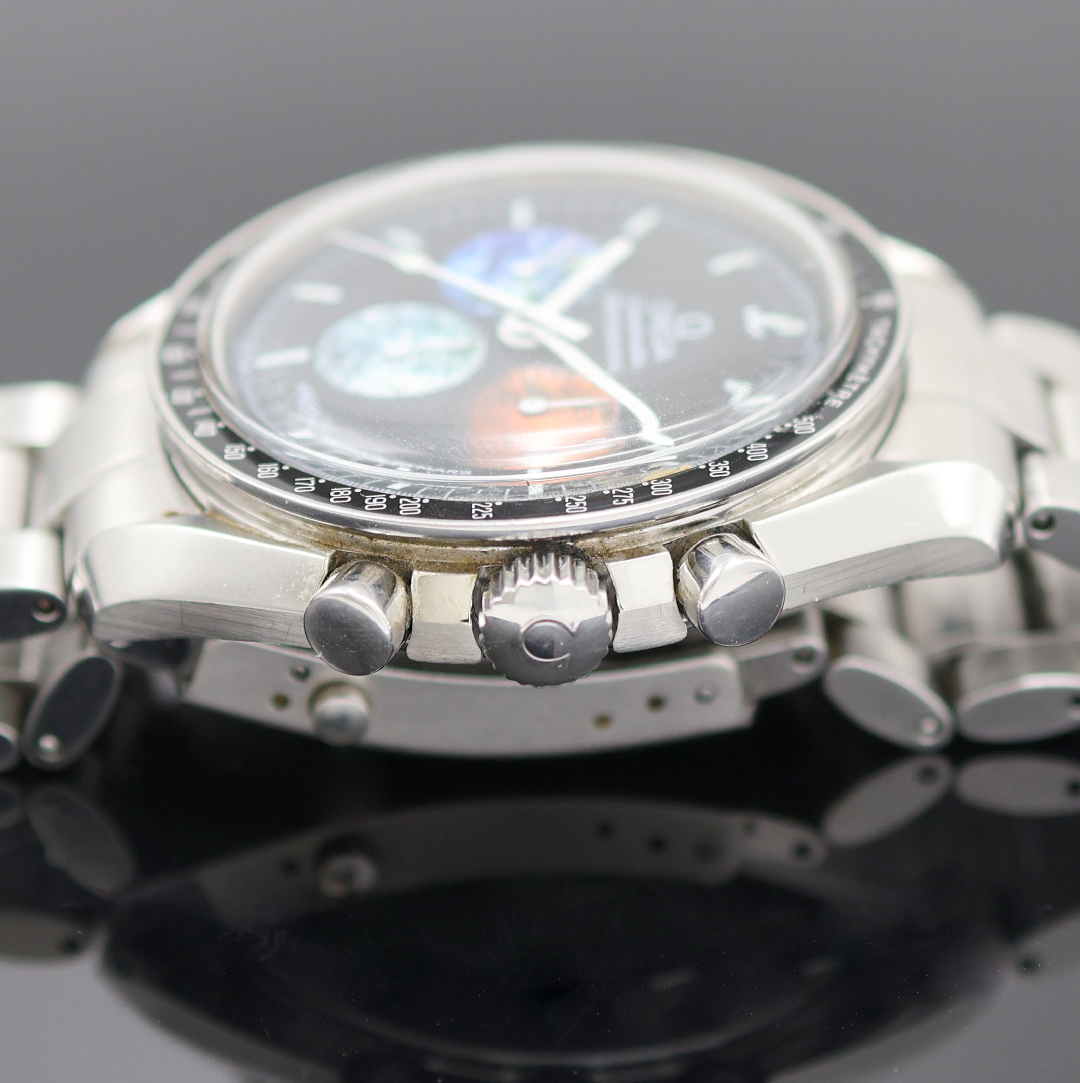 Detail c: OMEGA Speedmaster "From The Moon To Mars" seltener Armbandchronograph in Stahl Referenz 3577.50.00 / 145.0228, Schweiz um 2010, Handaufzug, ...