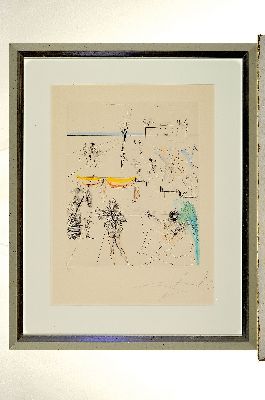 26984742k - Salvador Dali, 1904-1989, Kaltnadelradierung aus der Serie Hippies, 1969/70, ...