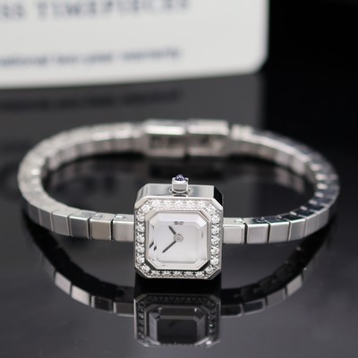 26984743a - CORUM Sugar Cube Damenarmbanduhr Referenz 137.431.47E, quarz, Edelstahlgeh. inkl. ...