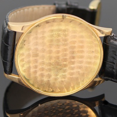 26984746e - UNIVERSAL GENEVE große Herrenarmbanduhr in RG 750/000, Handaufzug, Schweiz um ...