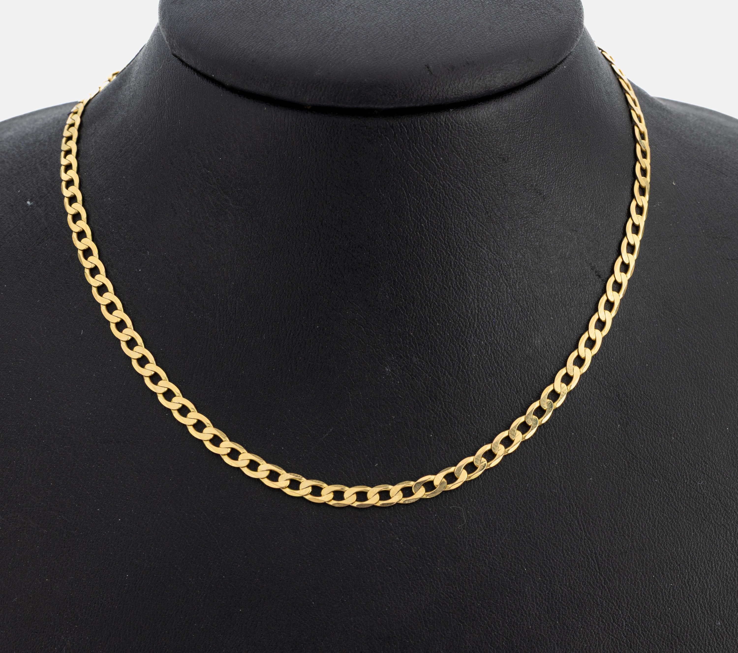 8 kt Gold Kette, GG 333/000, L. ca. 59.5 cm, Karabinerschließe, ca. 9.9 g
