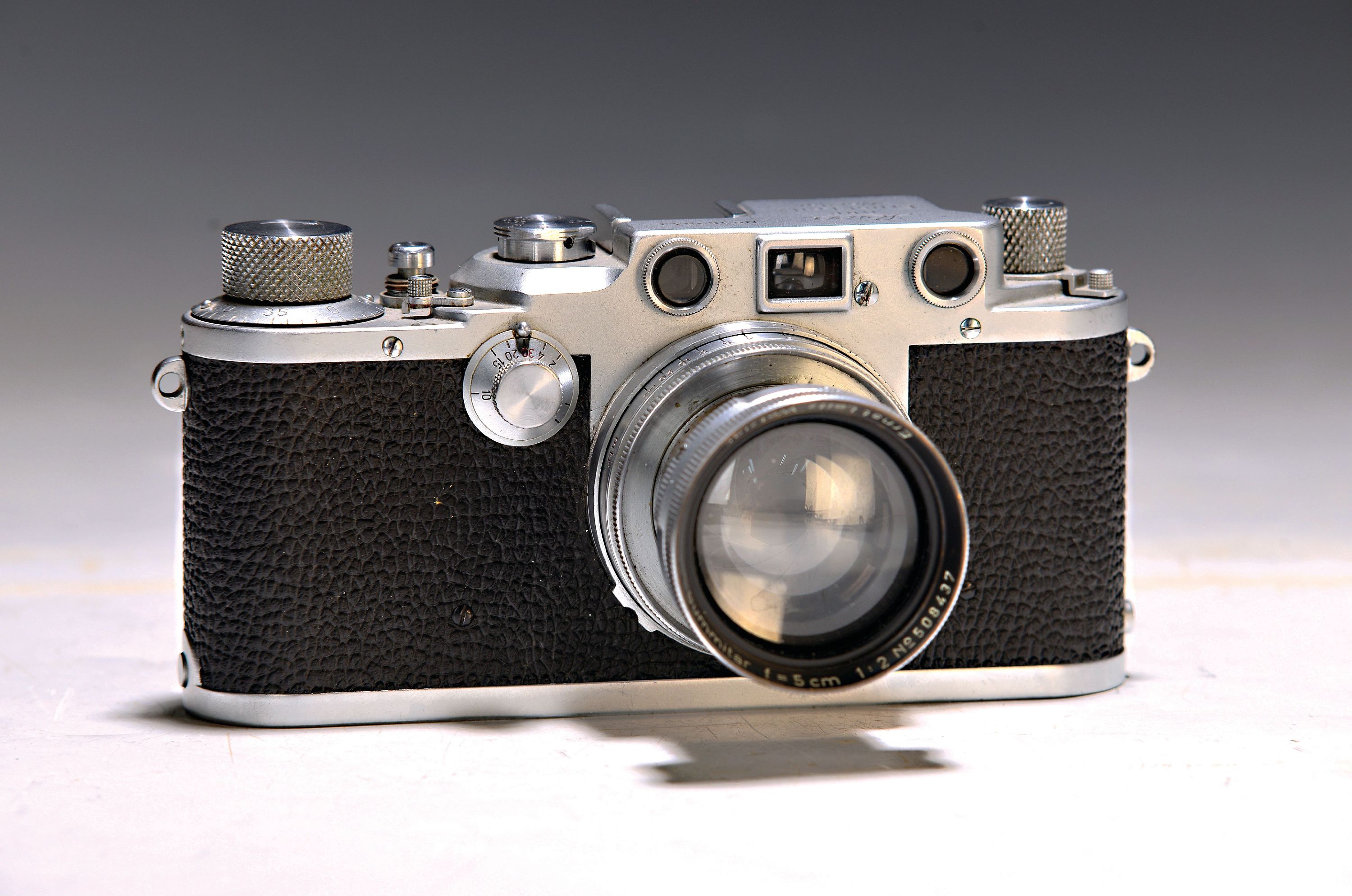 Image 26985719 - Leica IIIc Nr. 362543, Bj. 1940 mit Summitar 50mm 1:2. Gebrauchsspuren, Blendenring ...