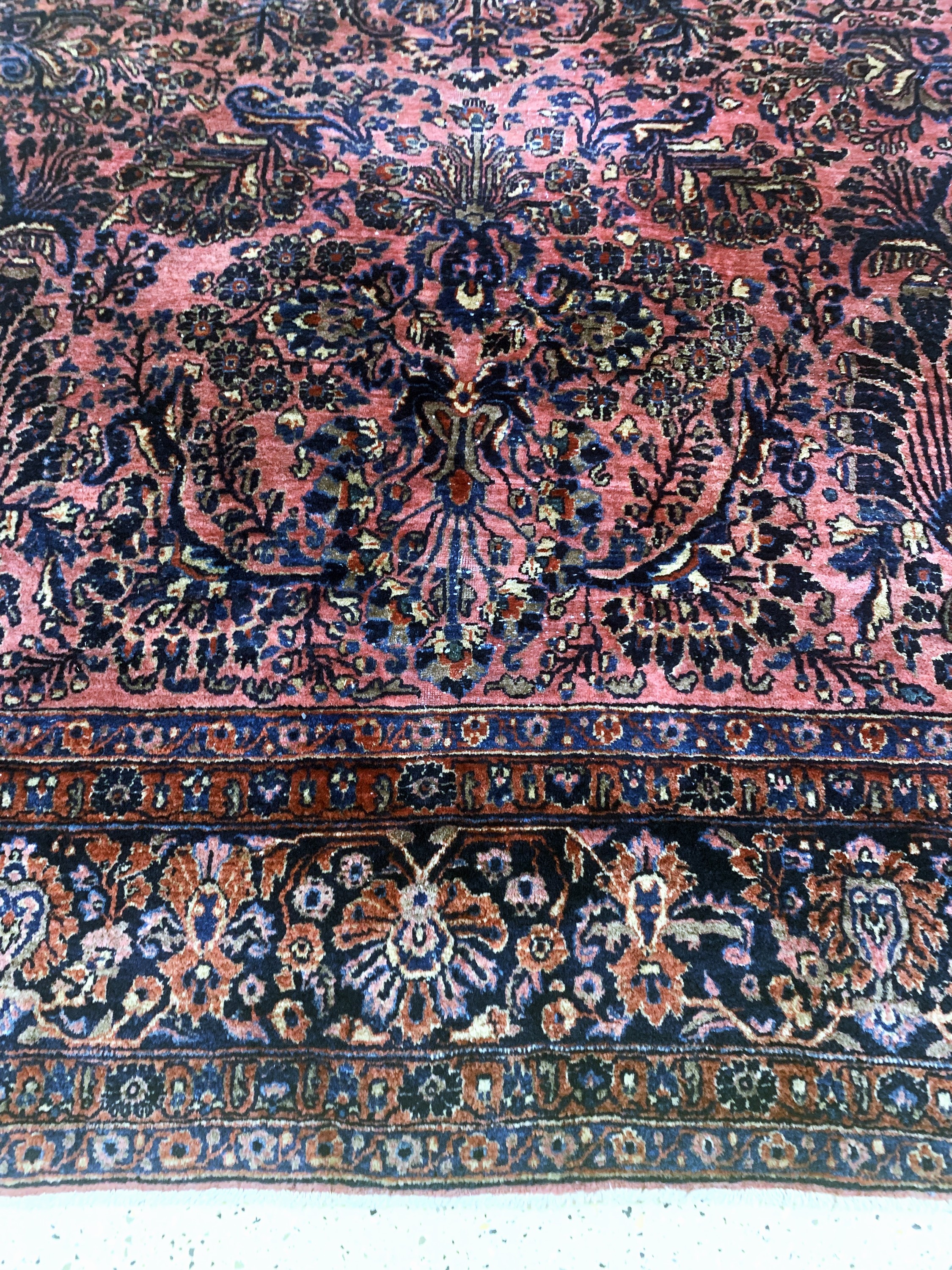 Detail b: Sarogh US Re-Import, Persien, Anfang 20.Jhd., Wolle auf Baumwolle, ca. 347 x 257 cm, EHZ: 3(Morsch)