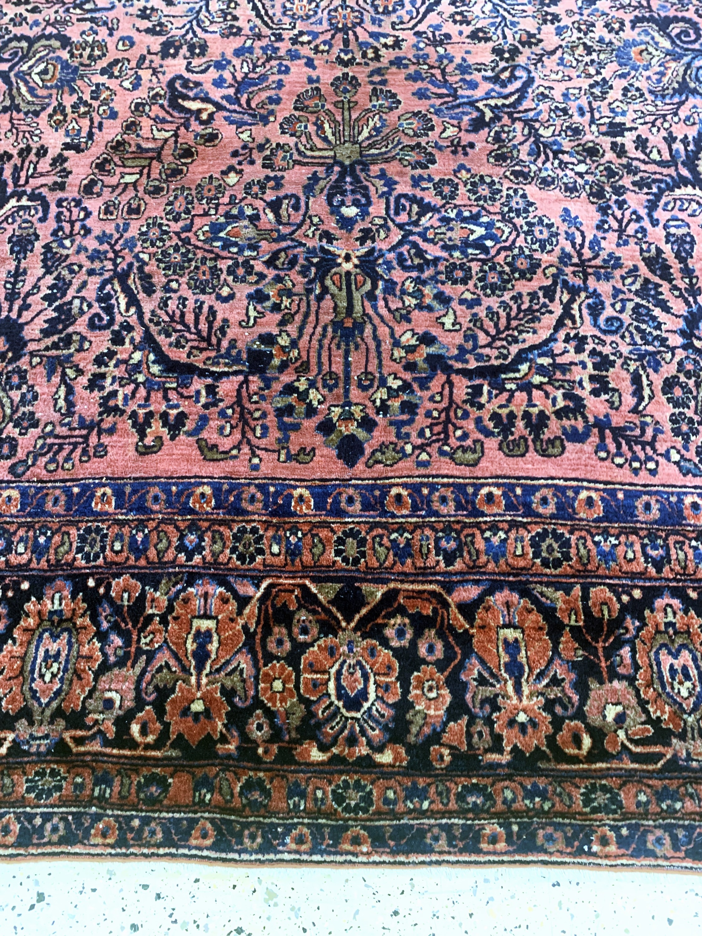 Detail f: Sarogh US Re-Import, Persien, Anfang 20.Jhd., Wolle auf Baumwolle, ca. 347 x 257 cm, EHZ: 3(Morsch)