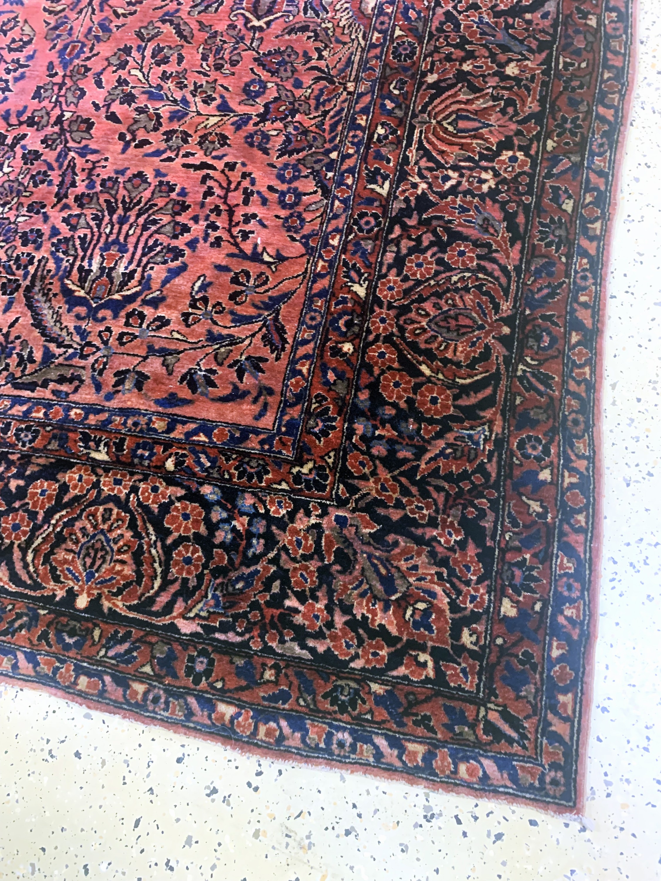Detail a: Sarogh US Re-Import, Persien, Anfang 20.Jhd., Wolle auf Baumwolle, ca. 362 x 256 cm, EHZ: 3(Morsch).