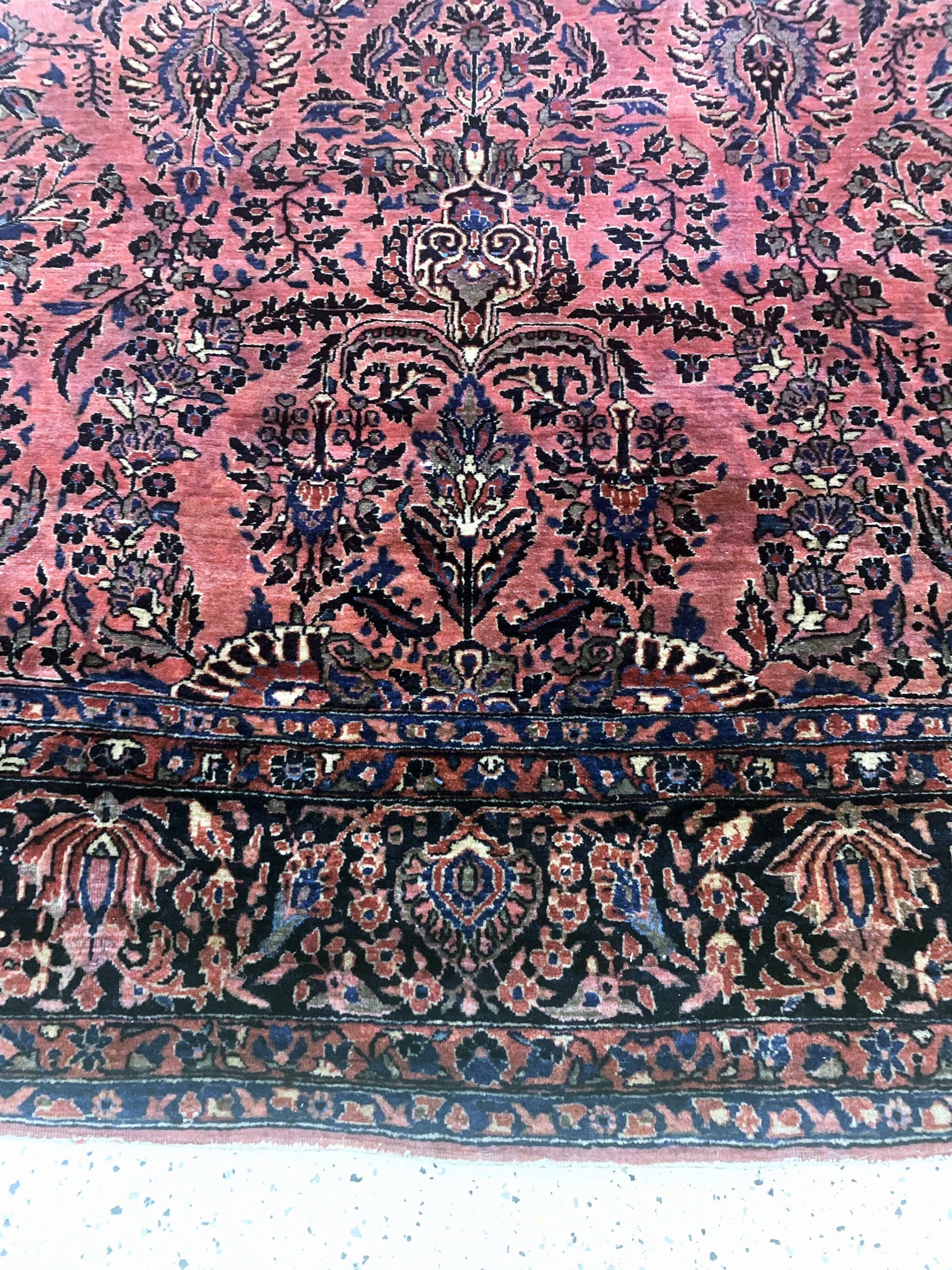 Detail b: Sarogh US Re-Import, Persien, Anfang 20.Jhd., Wolle auf Baumwolle, ca. 362 x 256 cm, EHZ: 3(Morsch).