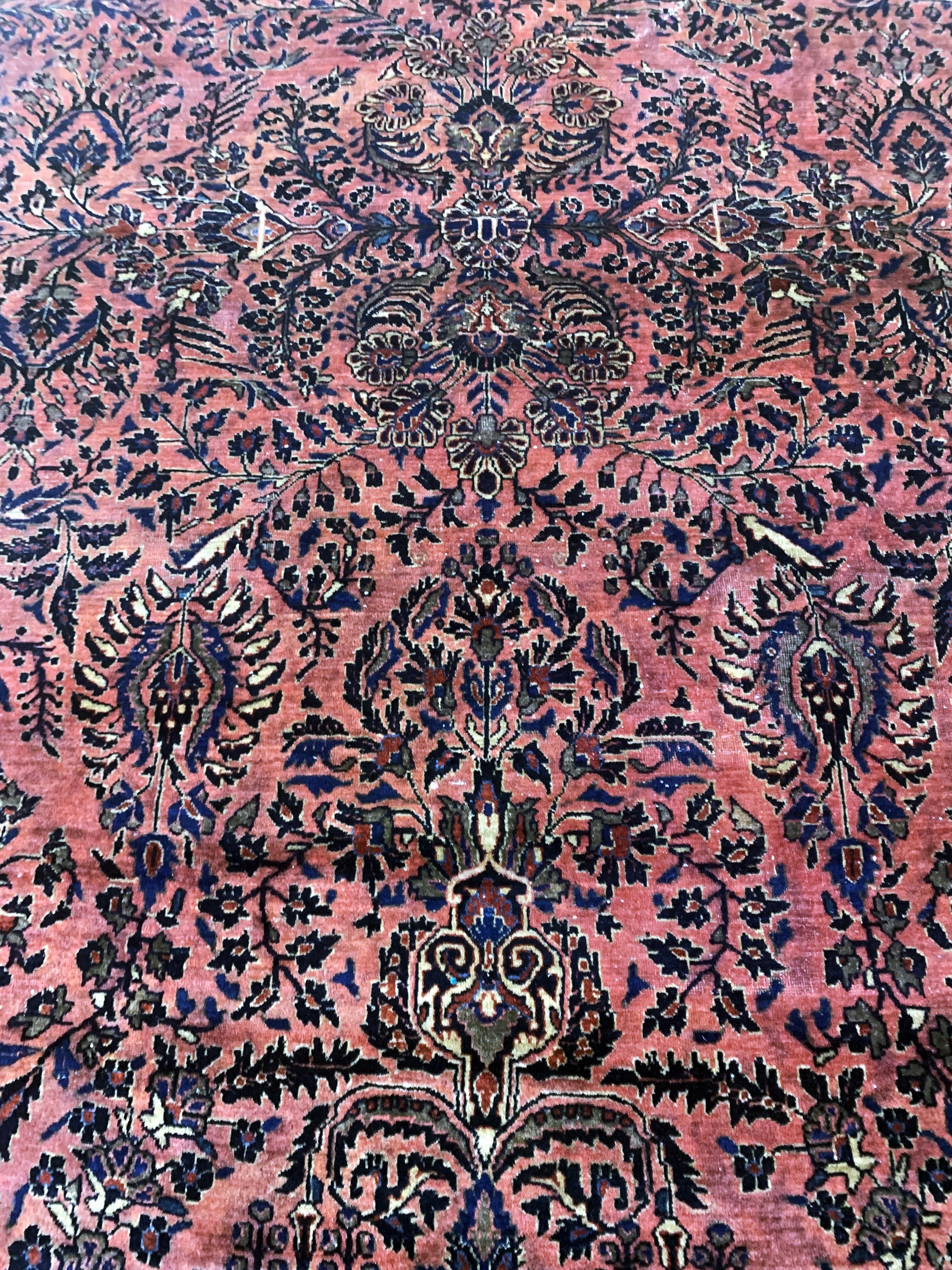 Detail d: Sarogh US Re-Import, Persien, Anfang 20.Jhd., Wolle auf Baumwolle, ca. 362 x 256 cm, EHZ: 3(Morsch).
