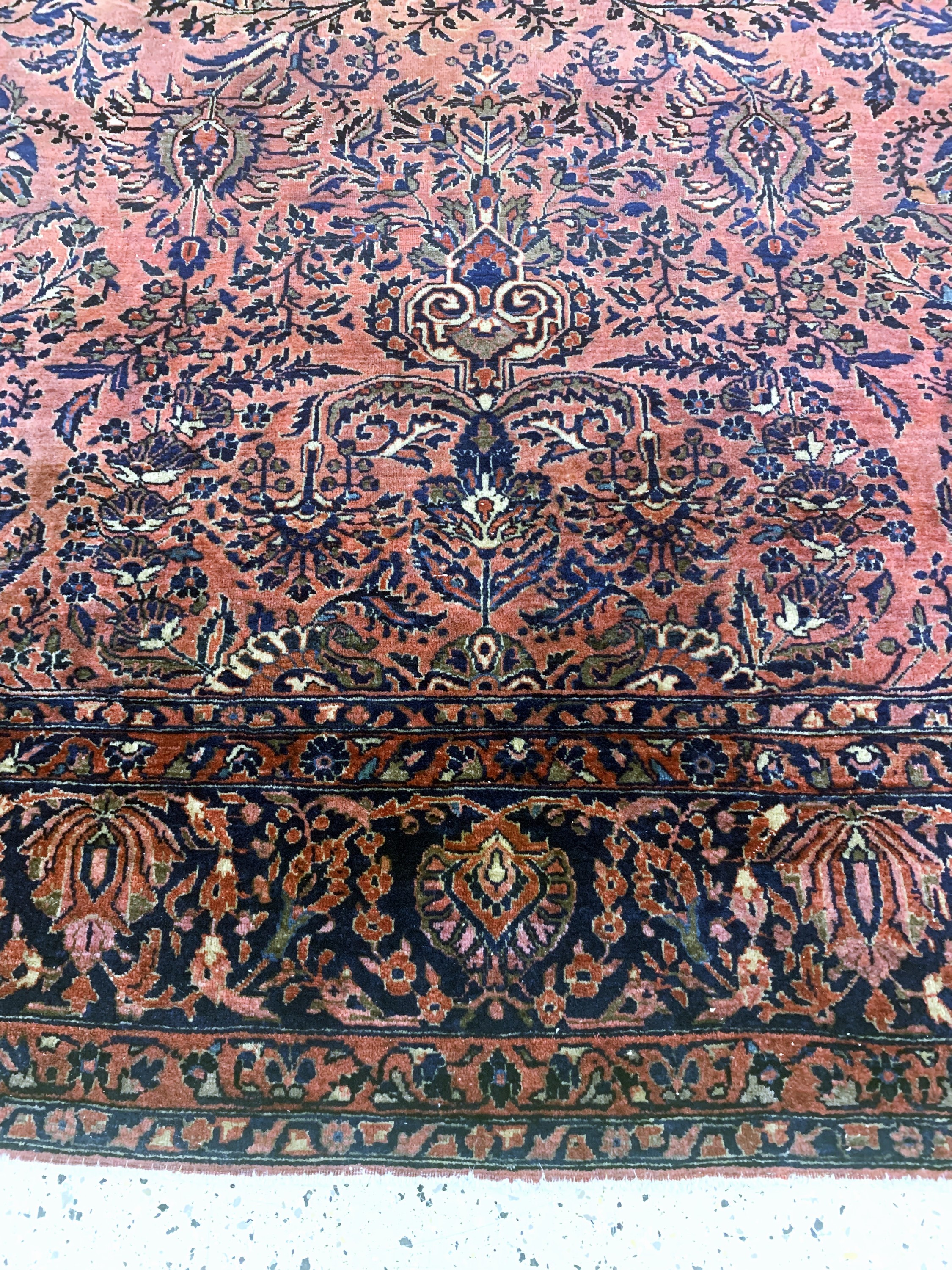 Detail f: Sarogh US Re-Import, Persien, Anfang 20.Jhd., Wolle auf Baumwolle, ca. 362 x 256 cm, EHZ: 3(Morsch).