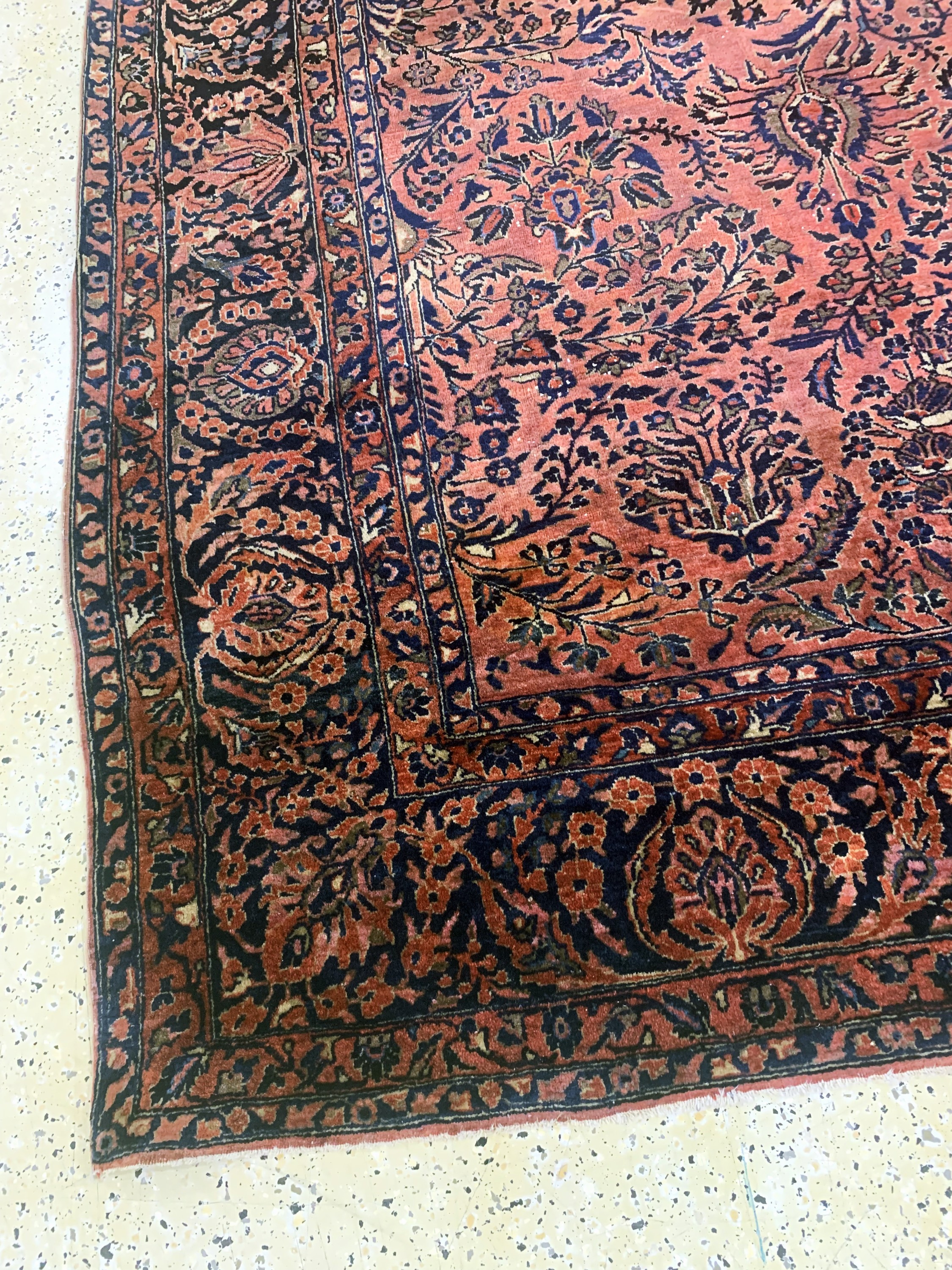 Detail g: Sarogh US Re-Import, Persien, Anfang 20.Jhd., Wolle auf Baumwolle, ca. 362 x 256 cm, EHZ: 3(Morsch).
