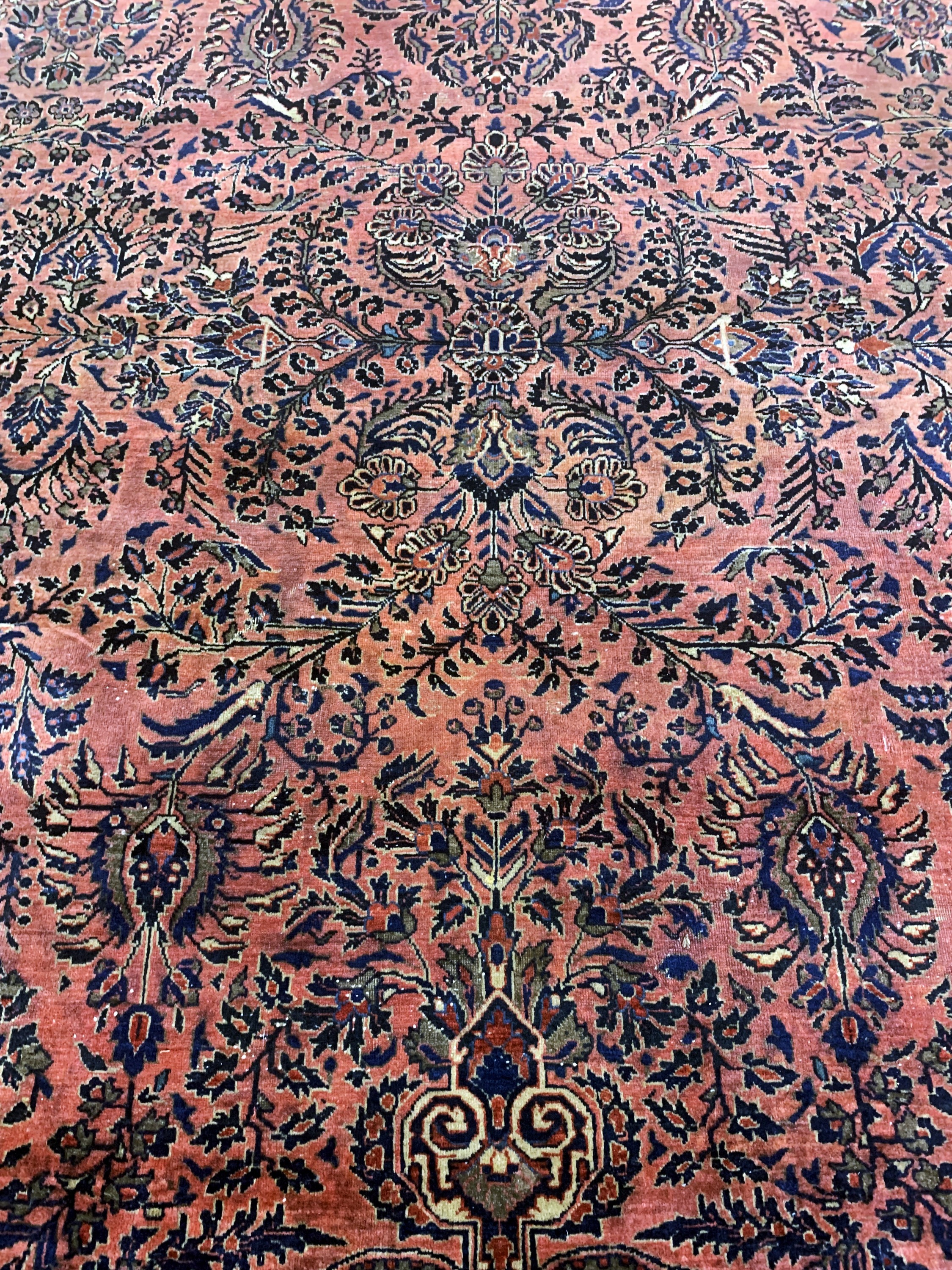 Detail h: Sarogh US Re-Import, Persien, Anfang 20.Jhd., Wolle auf Baumwolle, ca. 362 x 256 cm, EHZ: 3(Morsch).