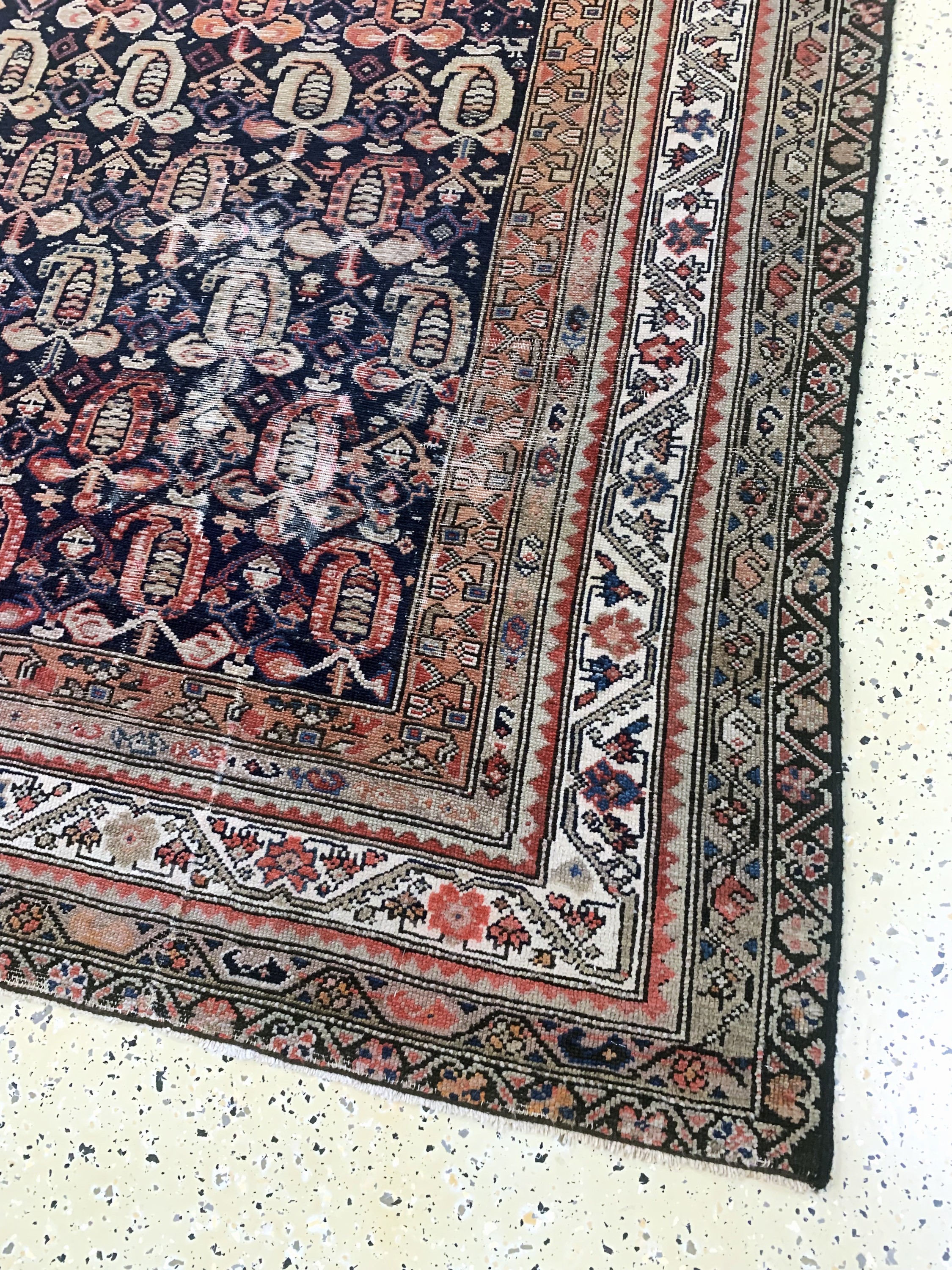 Detail a: Antiker Malayer, Persien, um 1900, Wolle auf Baumwolle, ca. 260 x 145 cm, EHZ: 3