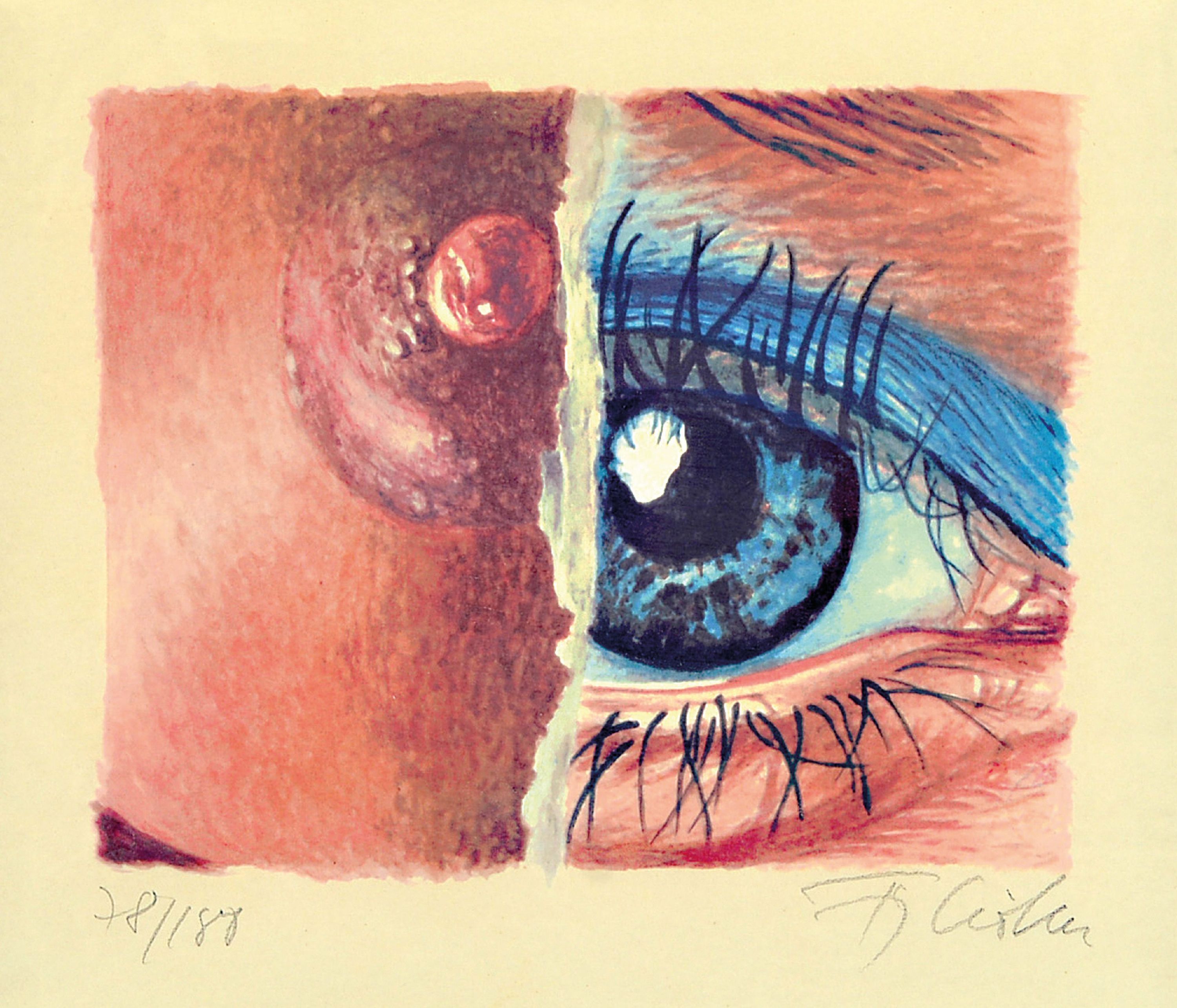 Image 26985796 - Fritz Köthe, 1916-2005 Berlin, 2 Farbgrafiken, beide handsign., 1x bez. e.a., 1x num. ...