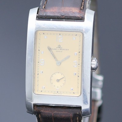 26985866a - BAUME & MERCIER Armbanduhr Serie Hampton in Stahl, Schweiz um 2000, quarz, Boden ...