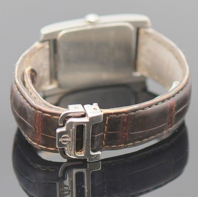 26985866c - BAUME & MERCIER Armbanduhr Serie Hampton in Stahl, Schweiz um 2000, quarz, Boden ...