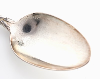 26985882a - 6 Jugendstil Mokka-/Dessertlöffel, Frankreich um 1900, 950er Silber, Meistermarke ...