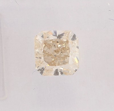 26986063a - Loser Diamant ca. 0.95 ct get.(M)/si2, Cut cornered square, ca. 5.11 x 5.01 x 3.80 mm, ...