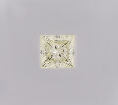26986072a - Loser Diamant im Princess-Cut ca. 0.58 ct get.(O-P)/vs1, ca. 4.61 x 4.46 x 3.52 mm, IGI ...