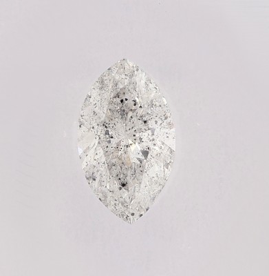 26986088a - Lose Diamantnavette ca. 0.74 ct feines Weiß(F)p1, ca. 8.05 x 4.77 x 3.21 mm, IGI ...