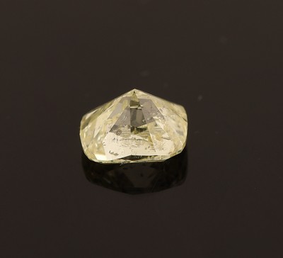 26986098a - Loser Diamant im Kissenschliff, ca. 0.52 ct transparent light Yellow, ca. 5.03 x 4.04 x ...