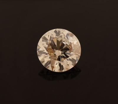 Image 26986101 - Loser Brillant ca. 0.75 ct fancy yellowish brown, natural, ca. 5.75 x 5.77 x 3.57 mm, ...