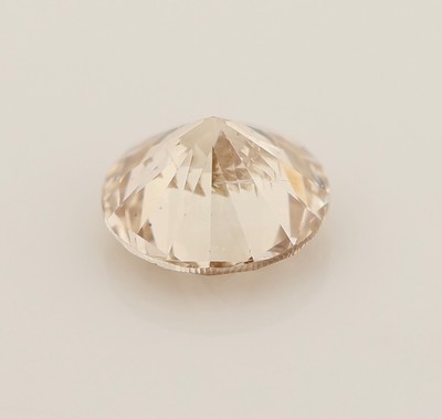 26986101c - Loser Brillant ca. 0.75 ct fancy yellowish brown, natural, ca. 5.75 x 5.77 x 3.57 mm, ...