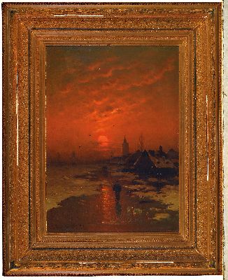 26986397l - Johann Jungblut,1860 Saarburg - 1912 Düsseldorf, zwei Pendants, Winter- und ...