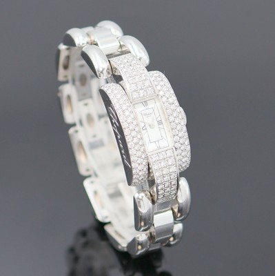 26986411b - CHOPARD La Strada diamantbesetzte Damenarmbanduhr in WG 750/000 Referenz 41/6567, quarz, ...