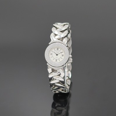 Image VAN CLEEF & ARPELS diamantbesetzte Damenarmbanduhr in WG 750/000 Referenz 447.219, ...
