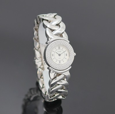 26986412b - VAN CLEEF & ARPELS diamantbesetzte Damenarmbanduhr in WG 750/000 Referenz 447.219, ...