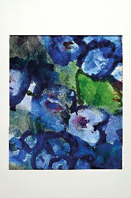26986722k - Klaus Fussmann,geb. 1938, Aquarell, Blumenstillleben, dat. 7.7.86, und handsigniert in ...