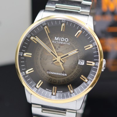 26986732a - MIDO Commander Herrenarmbanduhr in Stahl Referenz M021407, Automatik, beids. vergl., ...