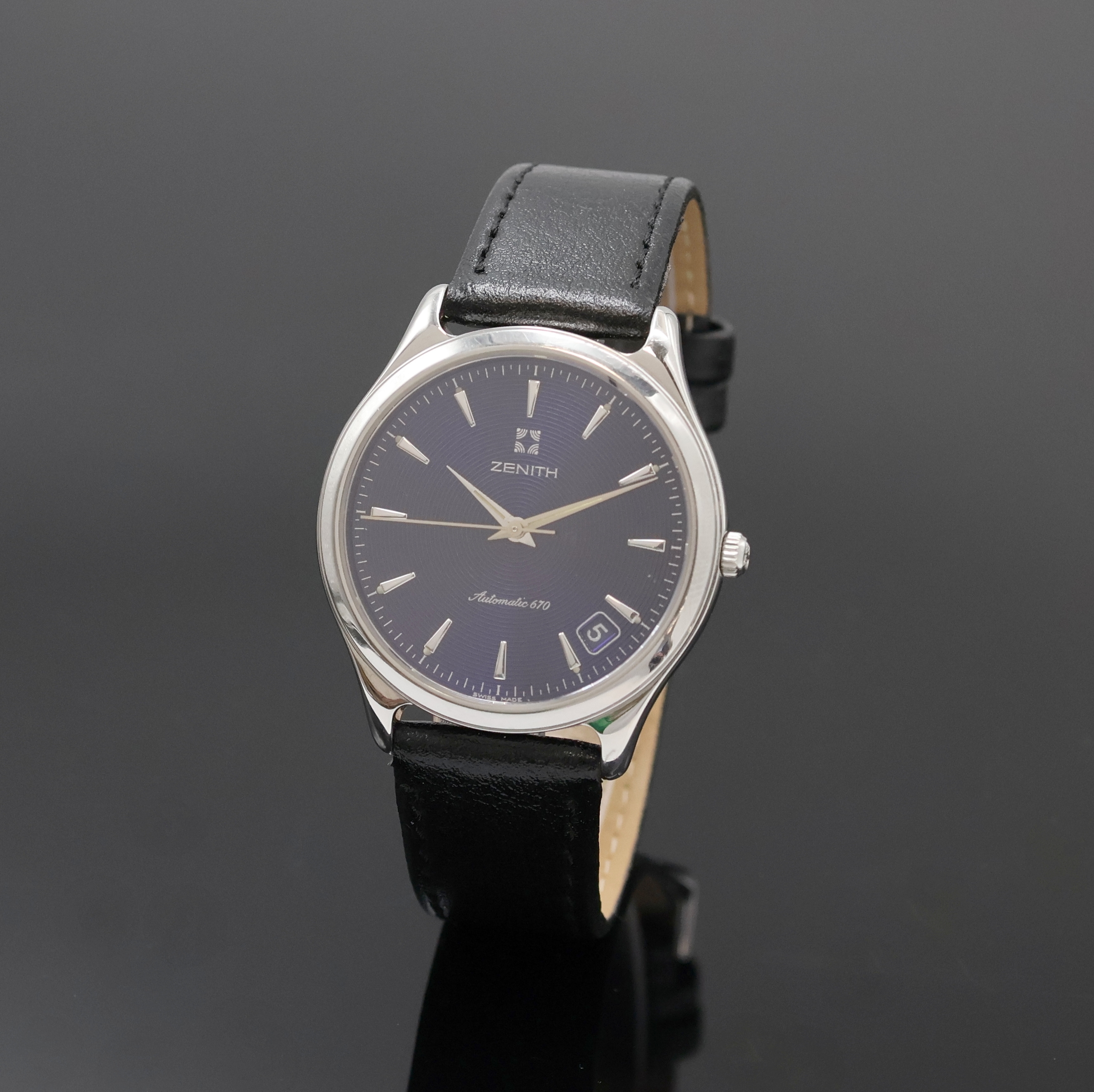 Image 26986943 - ZENITH Elite Armbanduhr in Stahl Referenz 90/010040 670, Schweiz um 2000, Automatik, ...
