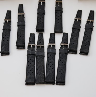 26986952a - 110 Gummibänder für Taucheruhren, ca. 1970er Jahre, Verlauf vom Anstoß zur ...