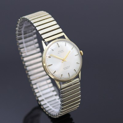 26986954b - EPPO Herrenarmbanduhr in GG 585/000, Deutschland um 1965, Automatik, 2-tlg. Geh., Boden ...