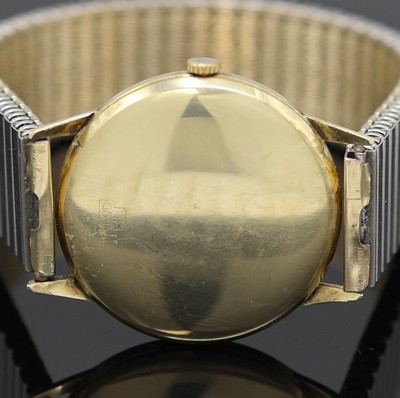 26986954e - EPPO Herrenarmbanduhr in GG 585/000, Deutschland um 1965, Automatik, 2-tlg. Geh., Boden ...