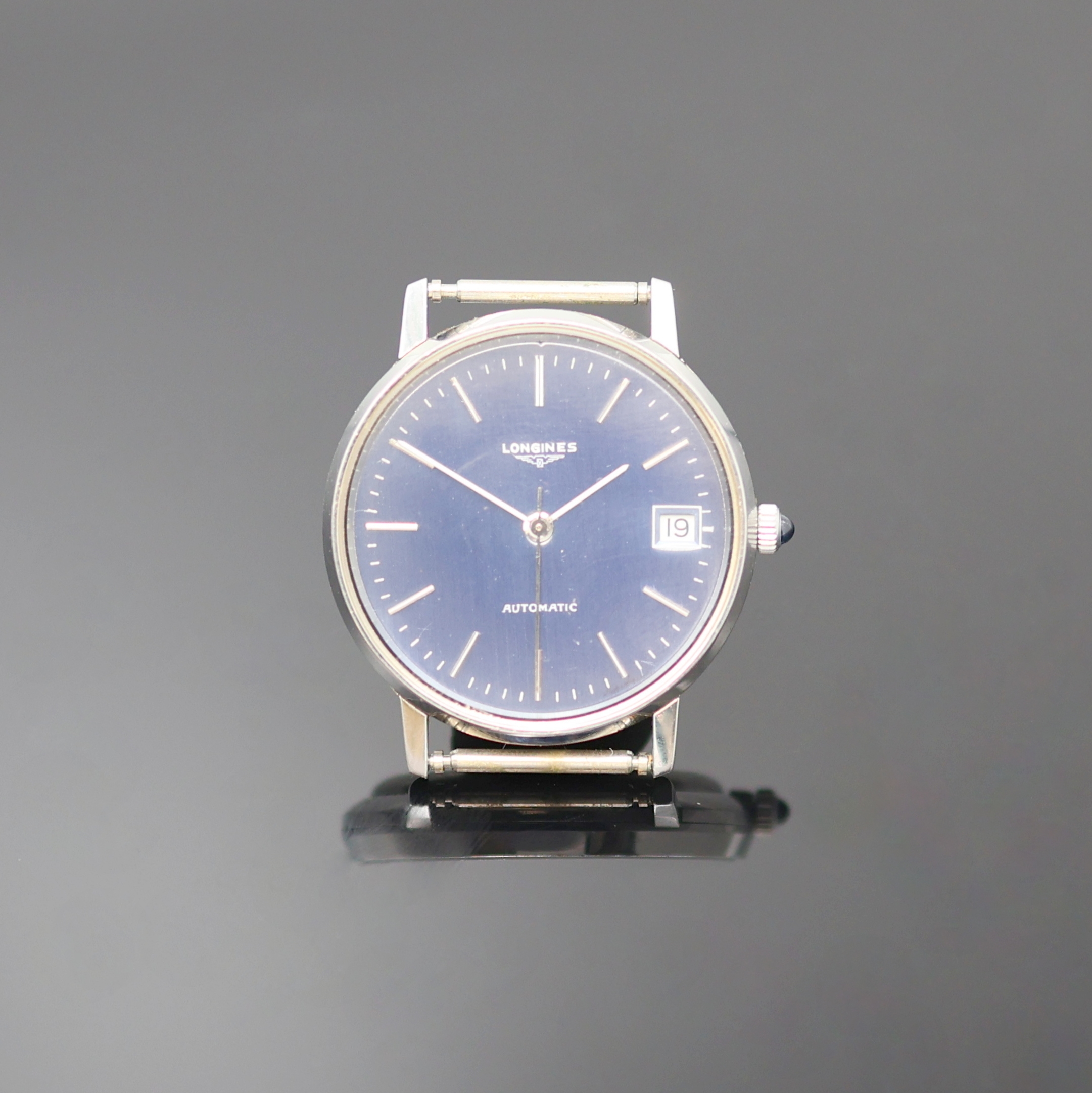 Image 26987029 - LONGINES elegant wristwatch in steel reference 4214, Switzerland around 1980, self ...