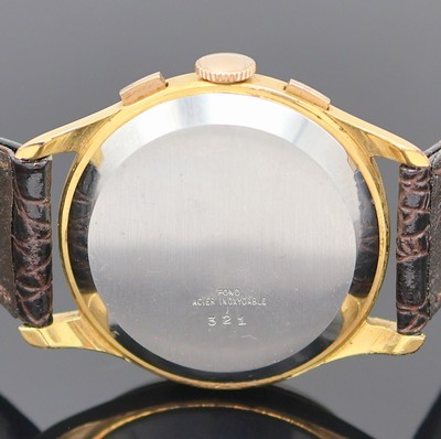 26987017d - SULLY Chronographe Suisse vergoldeter Armbandchronograph, Schweiz um 1945, Handaufzug, ...