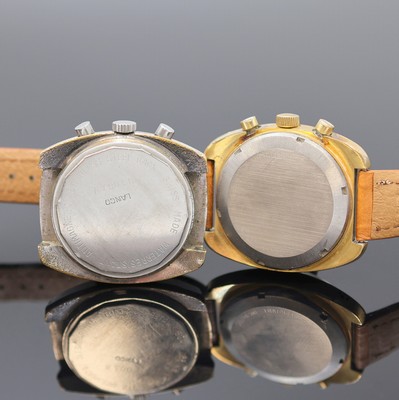 26987028d - LANCO / LATINO 2 Herrenchronographen Kaliber Valjoux 7733, Schweiz um 1970, Handaufzug, ...